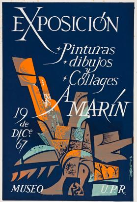 Exposición pintura, dibujos y collages A. Marín