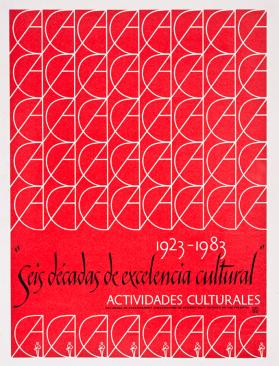1923-1983, "seis décadas de excelencia cultural", Actividades Culturales