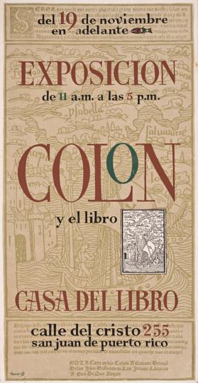 Exposición, Colón y el libro