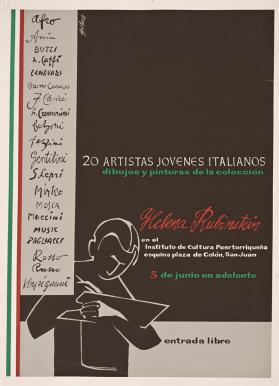 20 artistas jóvenes italianos