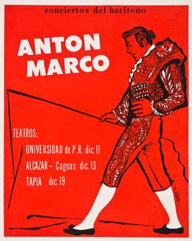 Conciertos del barítono Anton Marco