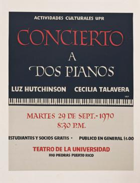 Concierto a dos pianos: Luz Hutchinson y Cecilia Talavera