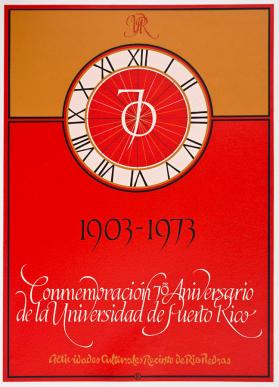 Conmemoración, 70mo. Aniversario de la Universidad de Puerto Rico