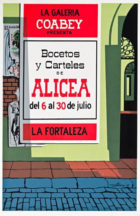 Bocetos y Carteles de Alicea