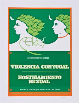 Ceres, presentación de libros Violencia Conyugal, y Hostigamiento sexual