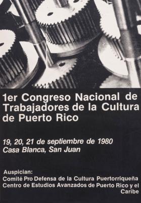1er. Congreso Nacional de Trabajadores de la Cultura de Puerto Rico