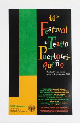 44to. Festival de Teatro Puertorriqueño