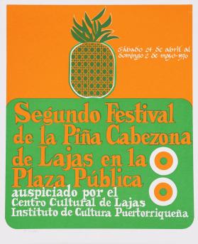Segundo Festival de la Piña cabezona de Lajas en la Plaza Pública