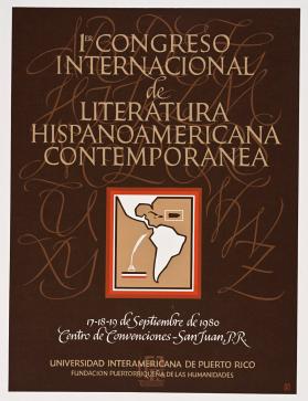 1er. Congreso Internacional de Literatura Hispanoamericana Contemporánea