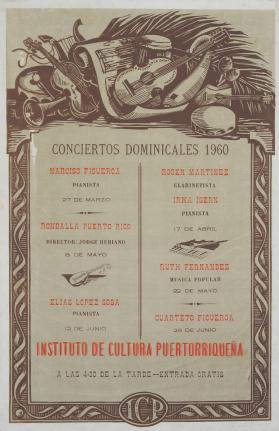 Conciertos Dominicales 1960
