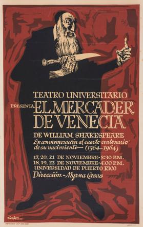 El Mercader de Venecia de William Shakespeare