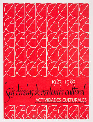 1923-1983, "seis décadas de excelencia cultural", Actividades Culturales