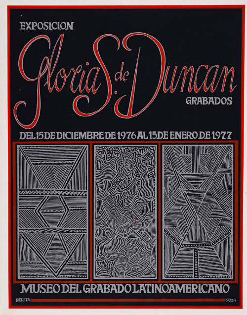 Exposición: Gloria S. de Duncan, Grabados