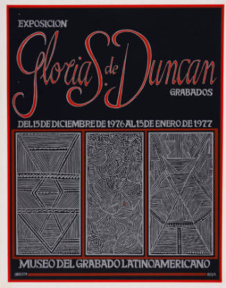 Exposición: Gloria S. de Duncan, Grabados