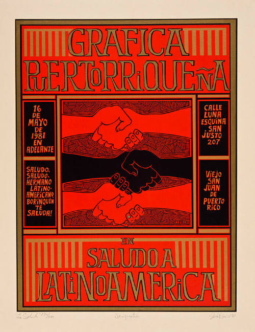 Gráfica Puertorriqueña en saludo a Latinoamérica
