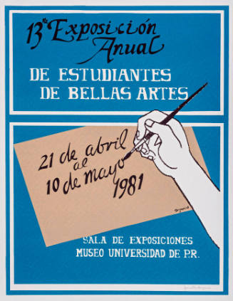 13ra. Exposición Anual de estudiantes de Bellas Artes