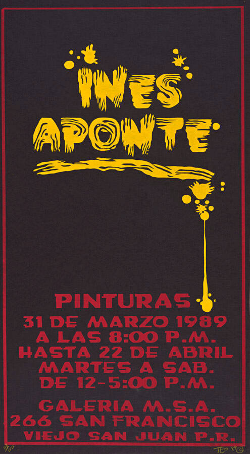 Inés Aponte, Pinturas