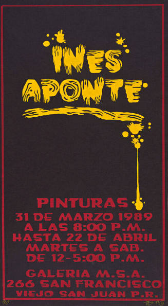 Inés Aponte, Pinturas