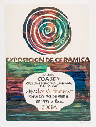 Exposición de cerámica, Agustín de Andino