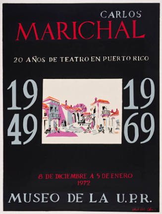 Carlos Marichal,  20 años de Teatro en Puerto Rico 1949-1969