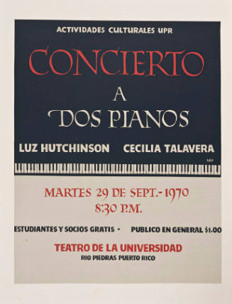 Concierto a dos pianos: Luz Hutchinson y Cecilia Talavera
