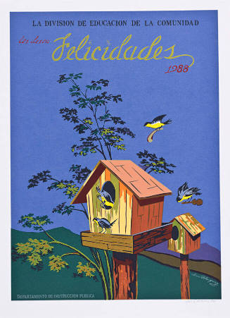 La División de Educación de la Comunidad les desea Felicidades 1988