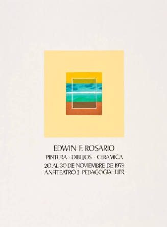 Edwin F. Rosario, Pintura, Dibujos, Cerámica