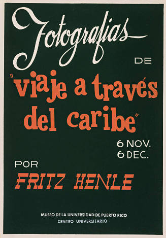 Fotografías de "viaje a través del Caribe", por Fritz Henle