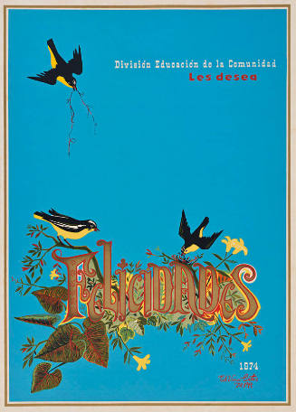 División de Educación de la Comunidad les desea Felicidades 1974