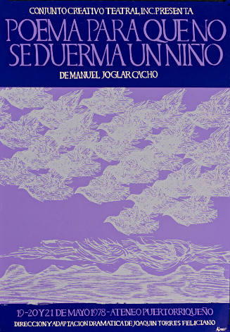 Poema para que no se duerma un niño, de Manuel Joglar Cacho
