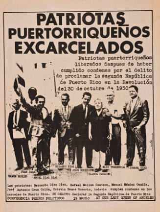 Patriotas puertorriqueños excarcelados