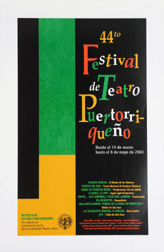 44to. Festival de Teatro Puertorriqueño