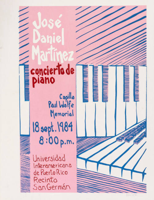 José Daniel Martínez, concierto de piano