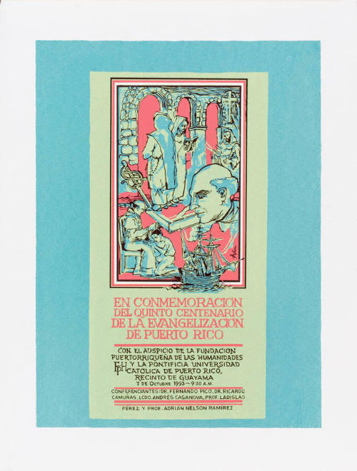 En Conmemoración del Quinto Centenario de la Evangelización de Puerto Rico
