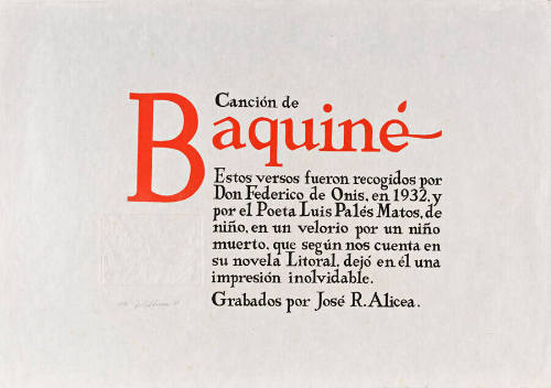 Página Titular
Portafolio Canción de Baquiné