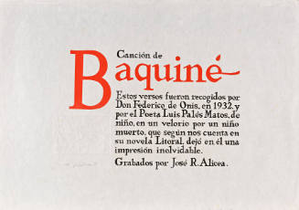 Página Titular
Portafolio Canción de Baquiné