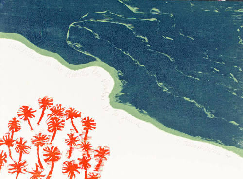 Enarbolando un río blandes las oleadas de tu guerra
Ilustración del libro Profecía de Puerto Rico