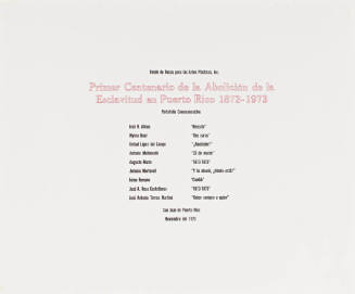 Portafolio Primer Centenario de la Abolición de la Esclavitud en Puerto Rico