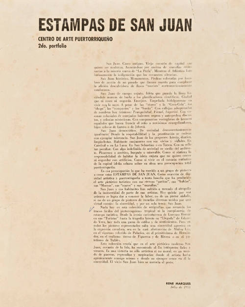 Portafolio Estampas de San Juan
