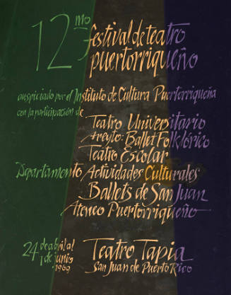 12mo. Festival de Teatro Puertorriqueño