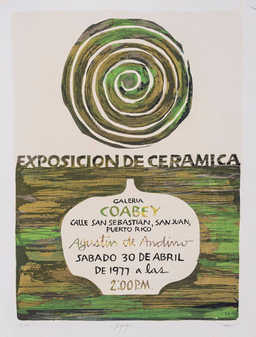 Exposición de Cerámica, Agustín de Andino